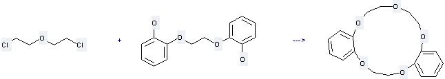The Diabenzo-15-crown-5 can be obtained by Bis-(2-chloro-ethyl) ether and 1, 2-Bis(o-hydroxyphenoxy)ethane.